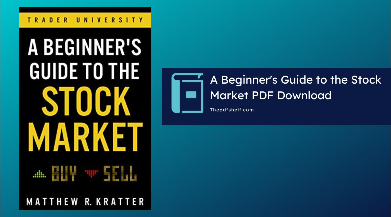 A Beginner's Guide to the Stock Market pdf-front