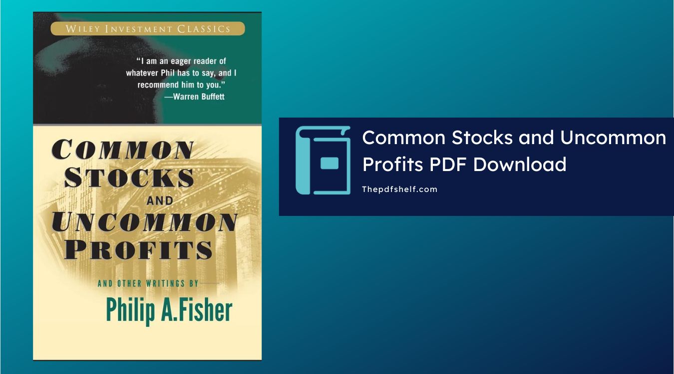 Common Stocks and Uncommon Profits pdf-front