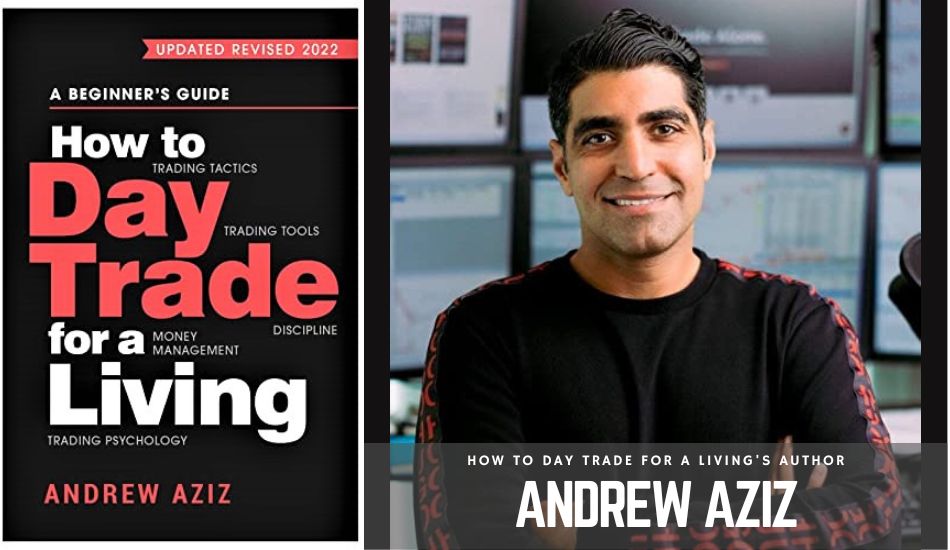 How to Day Trade for a Living author with book cover
