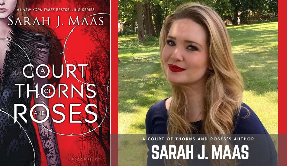A Court of Thorns and Roses PDF-author with book