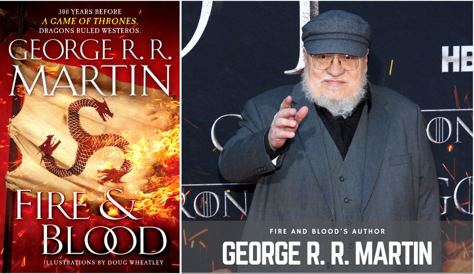 Fire And Blood author with book cover